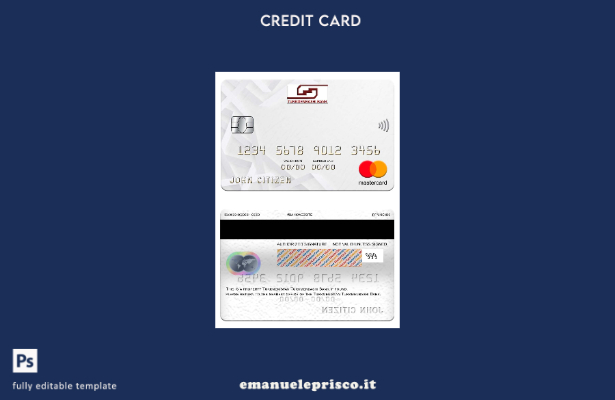 modello mastercard della Turkmenistan Turkmenbashi Bank in stile verificato